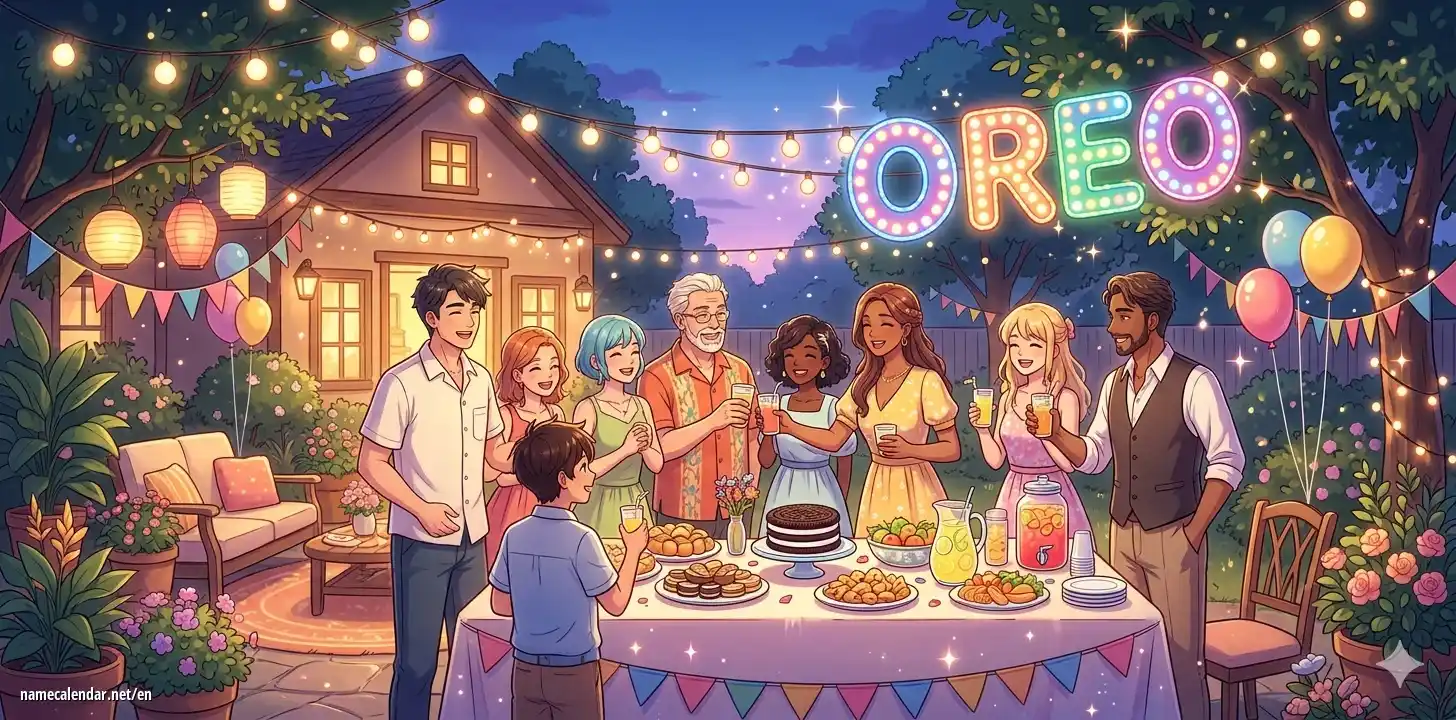 Celebration of name day and name - Oreo