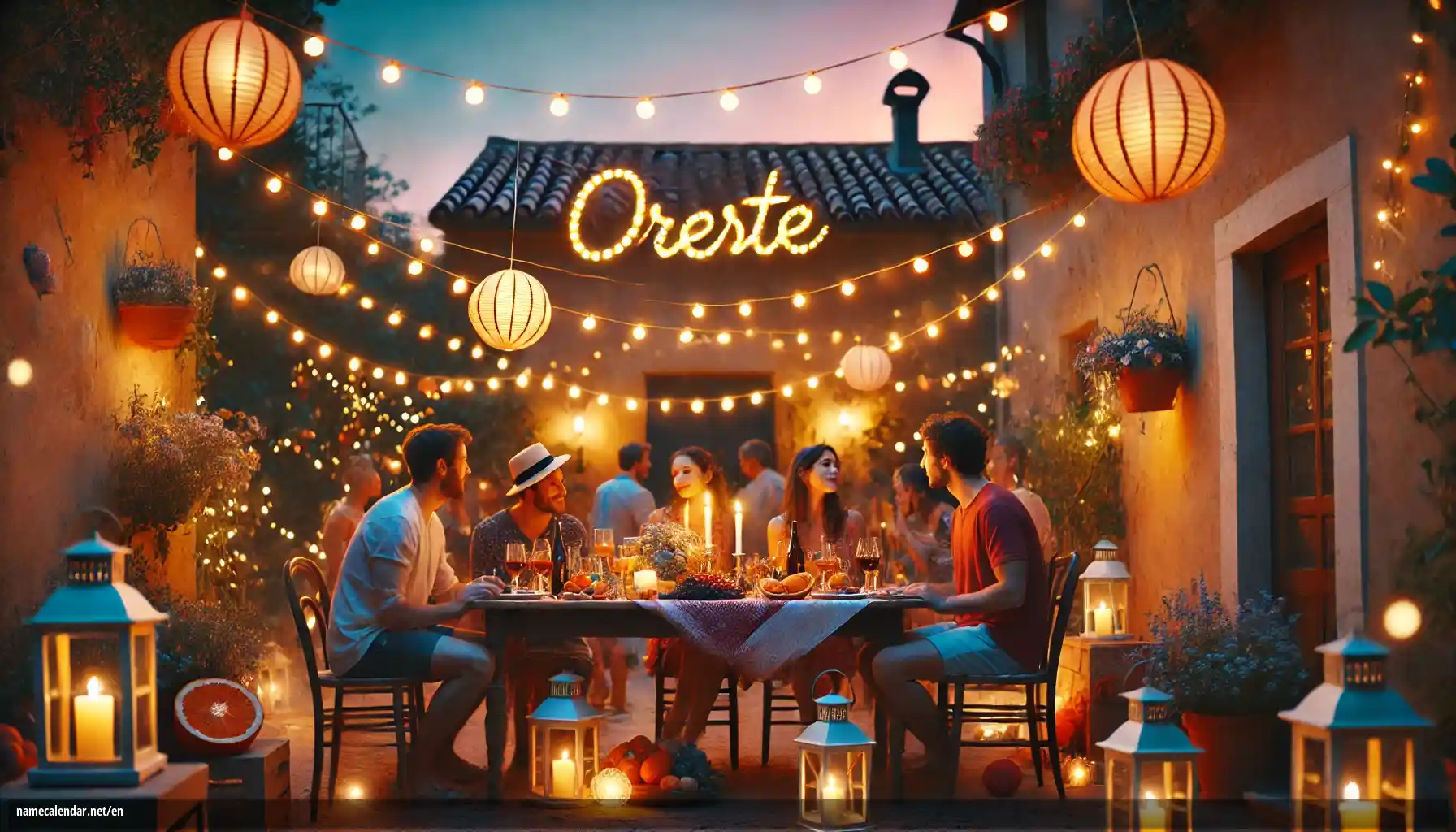 Celebration of name day and name - Oreste