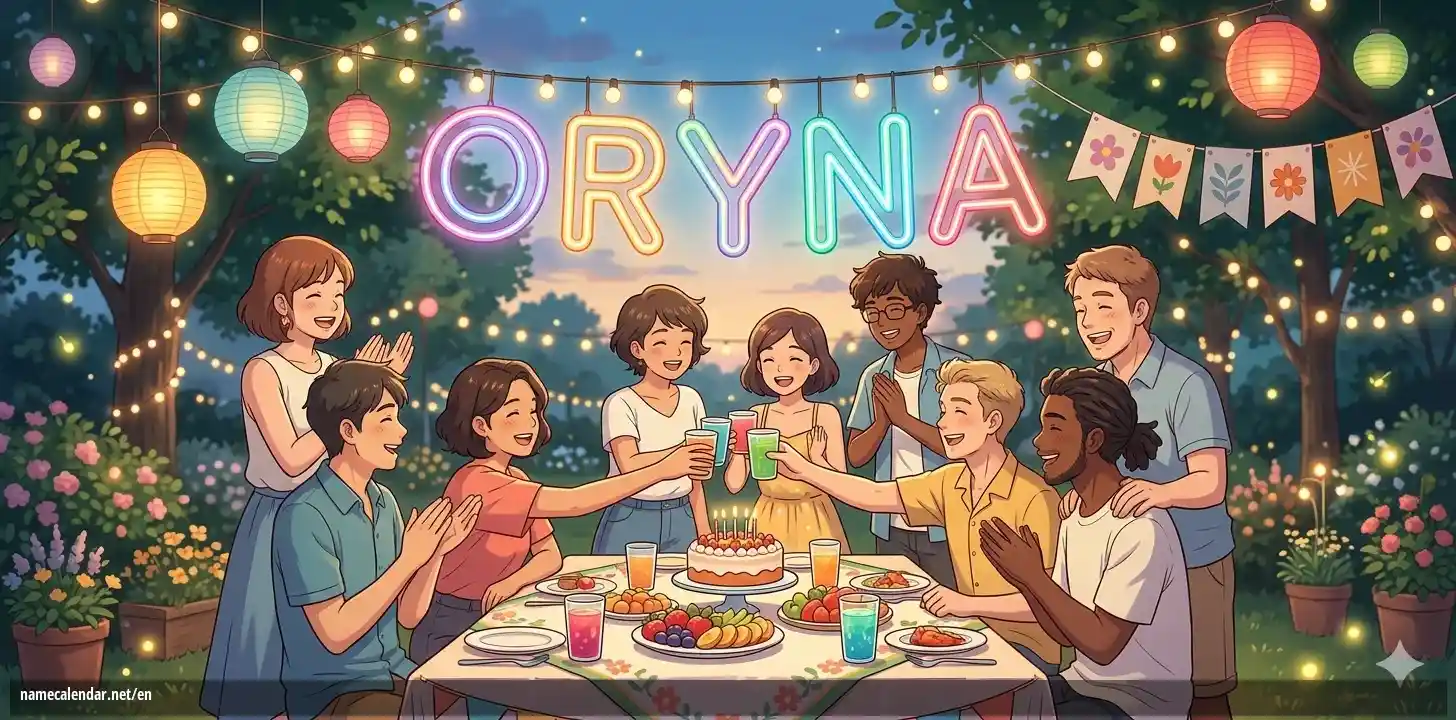 Celebration of name day and name - Oryna