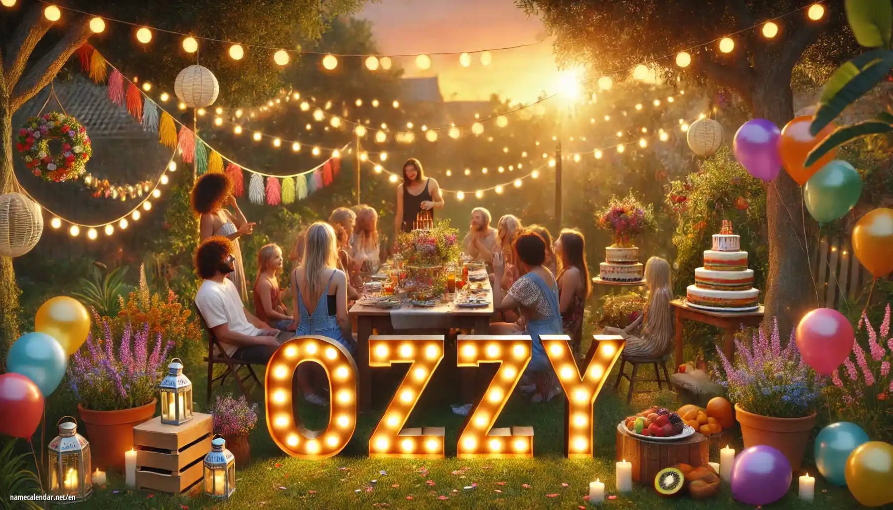 Celebration of name day and name - Ozzy