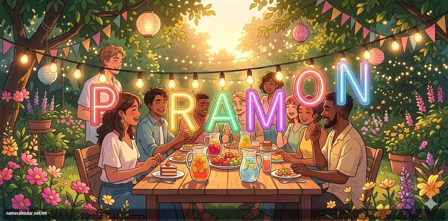 Celebration of name day and name - Paramon