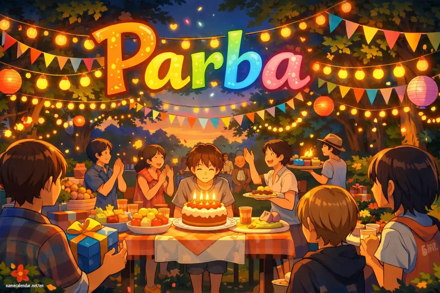 Celebration of name day and name - Parba