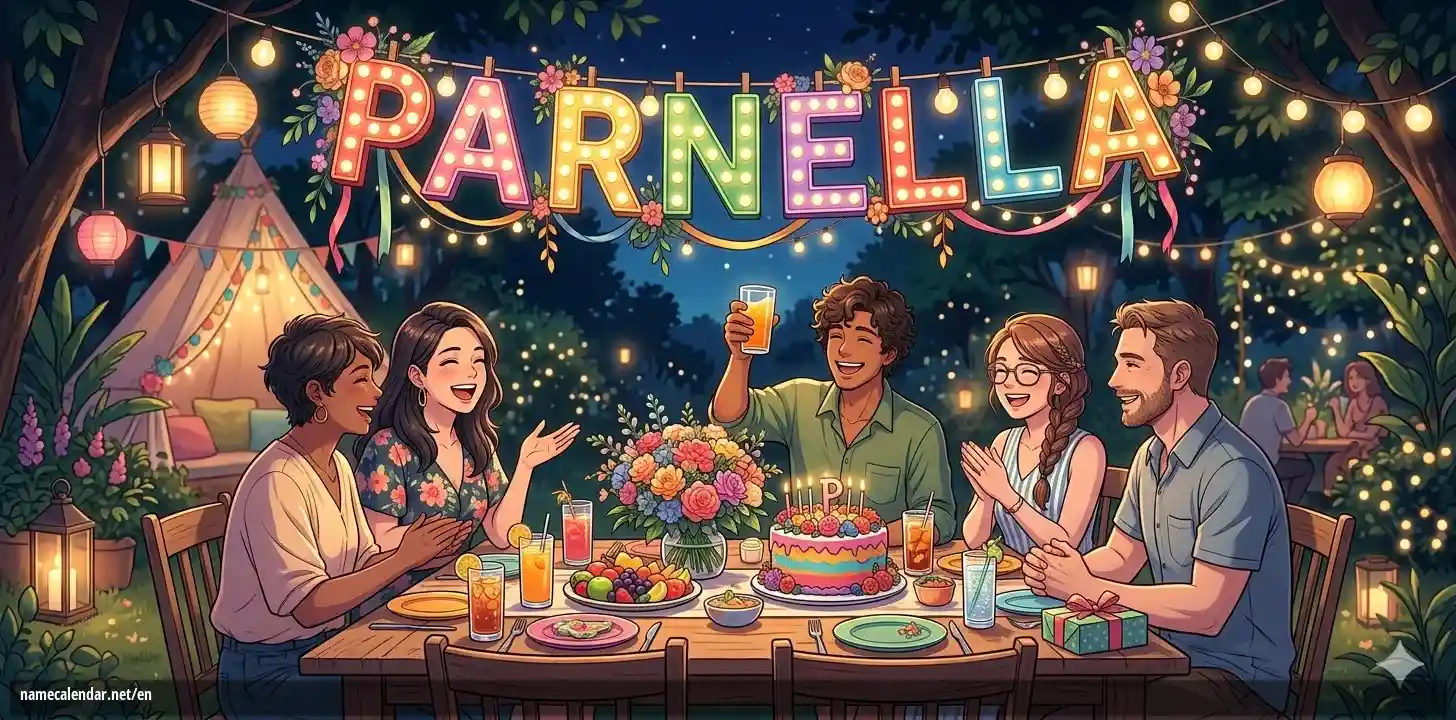 Celebration of name day and name - Parnella