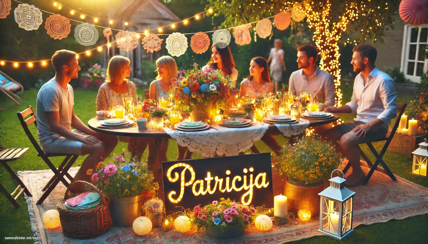 Celebration of name day and name - Patricija