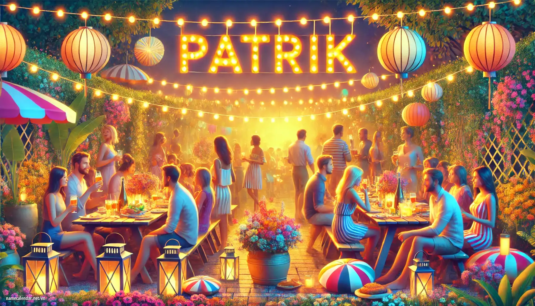 Celebration of name day and name - Patrik