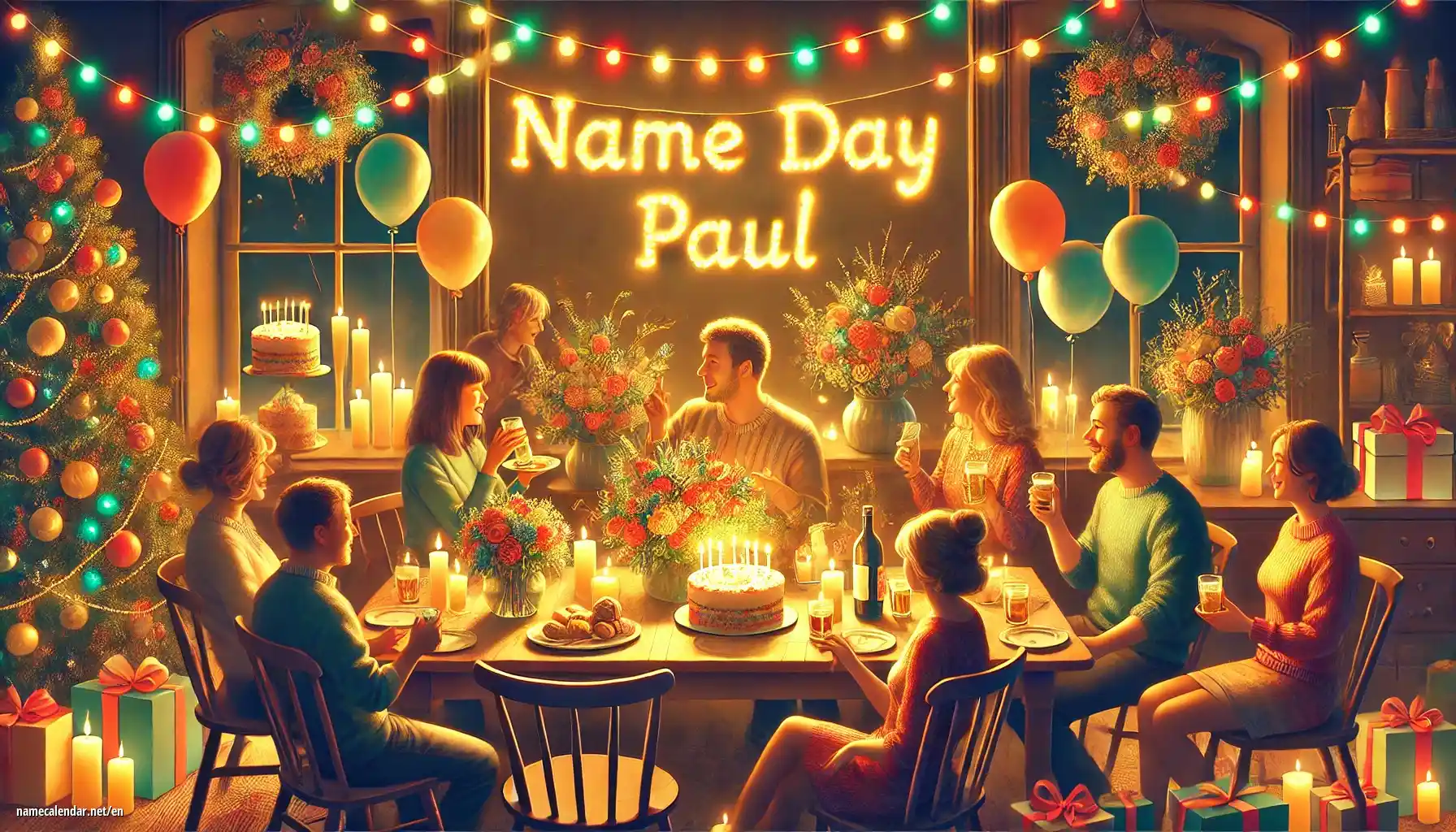 Celebration of name day and name - Paul