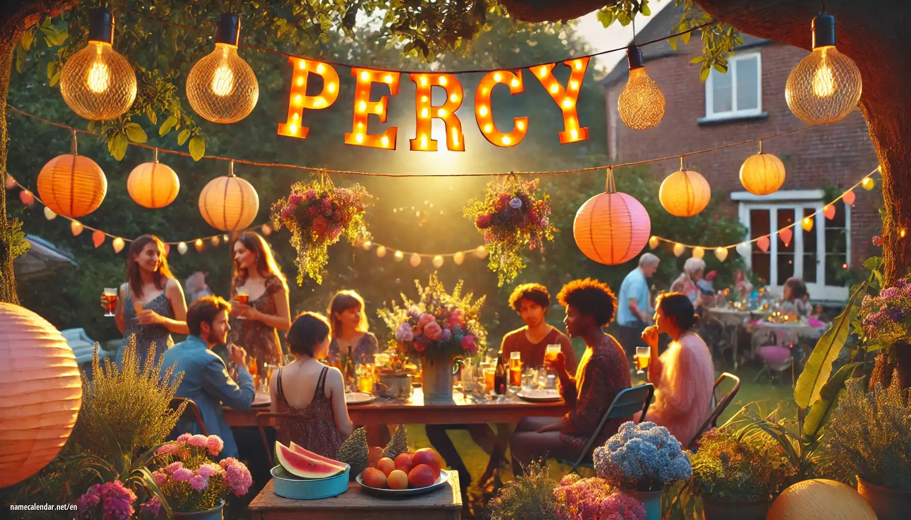 Celebration of name day and name - Percy