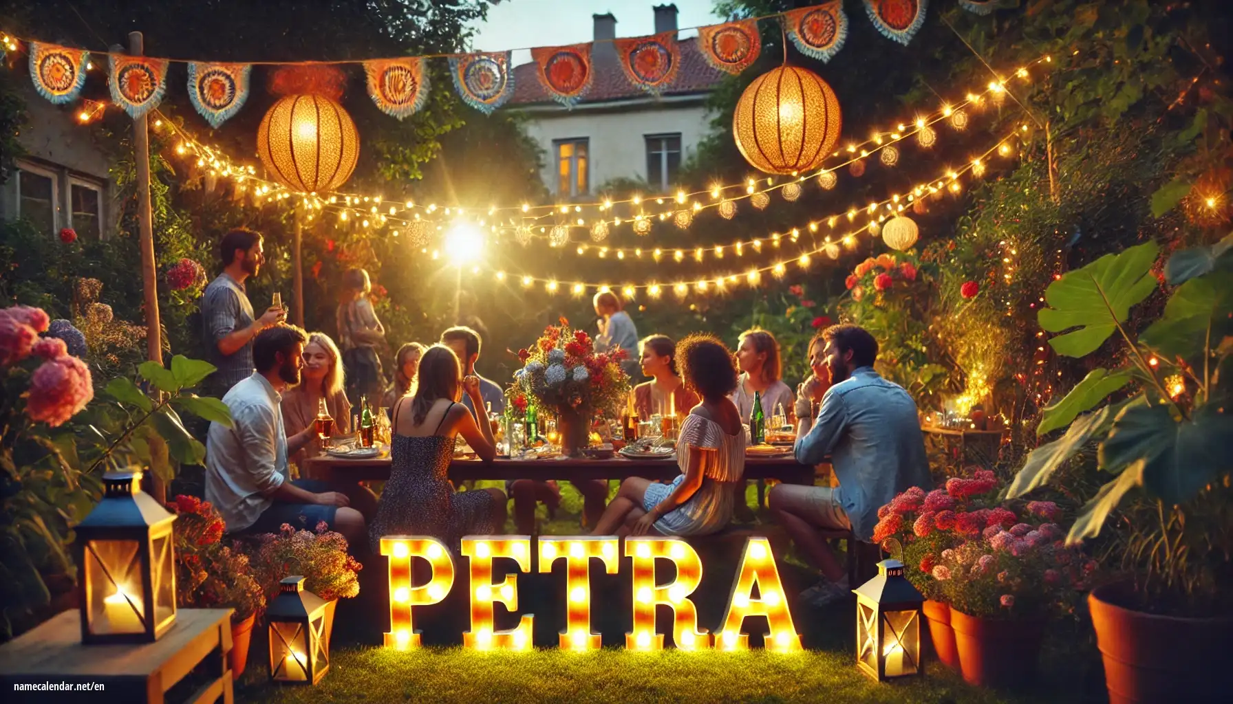 Celebration of name day and name - Petra