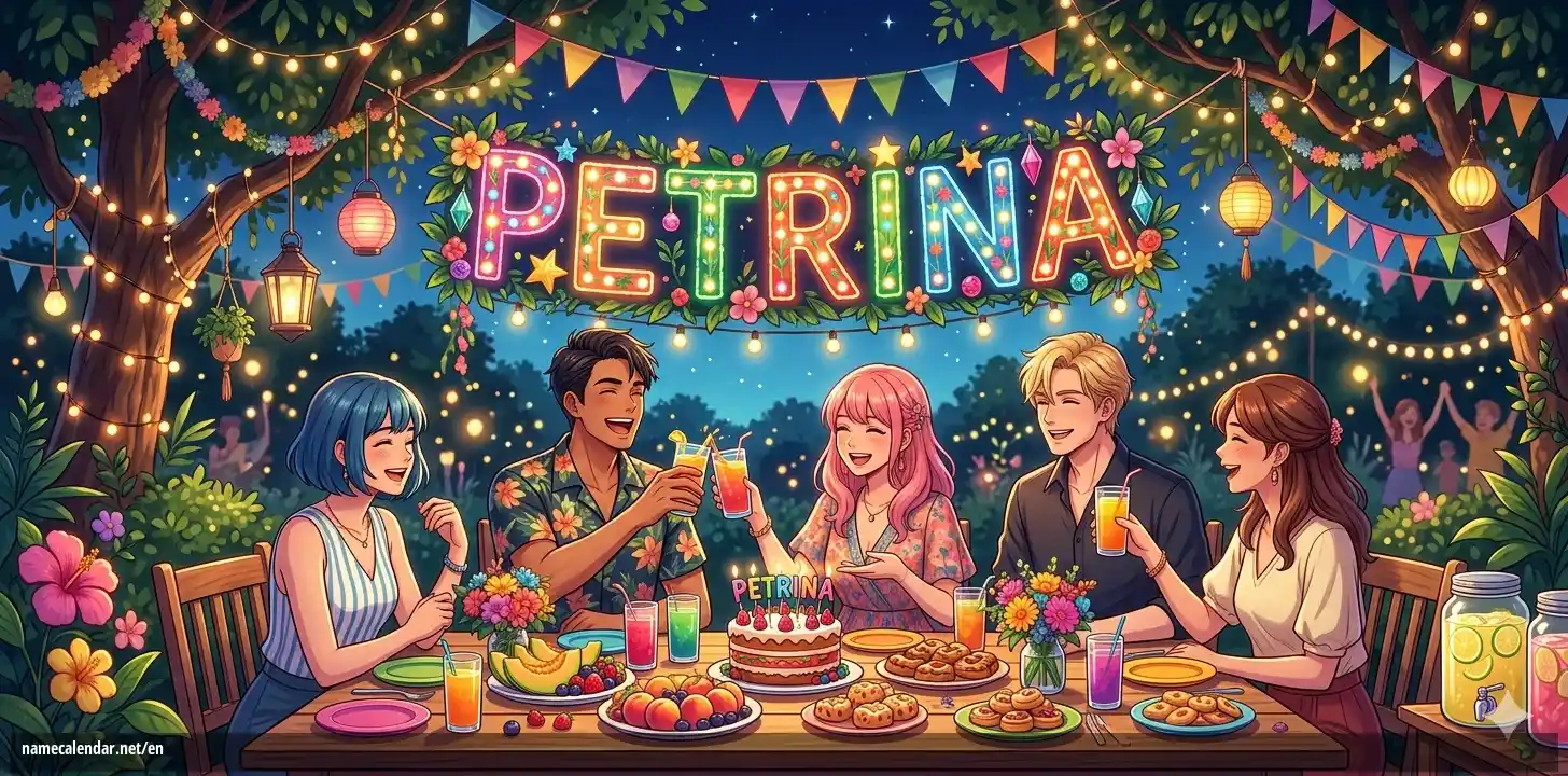 Celebration of name day and name - Petrina