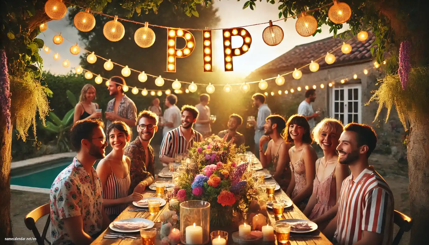 Celebration of name day and name - Pip