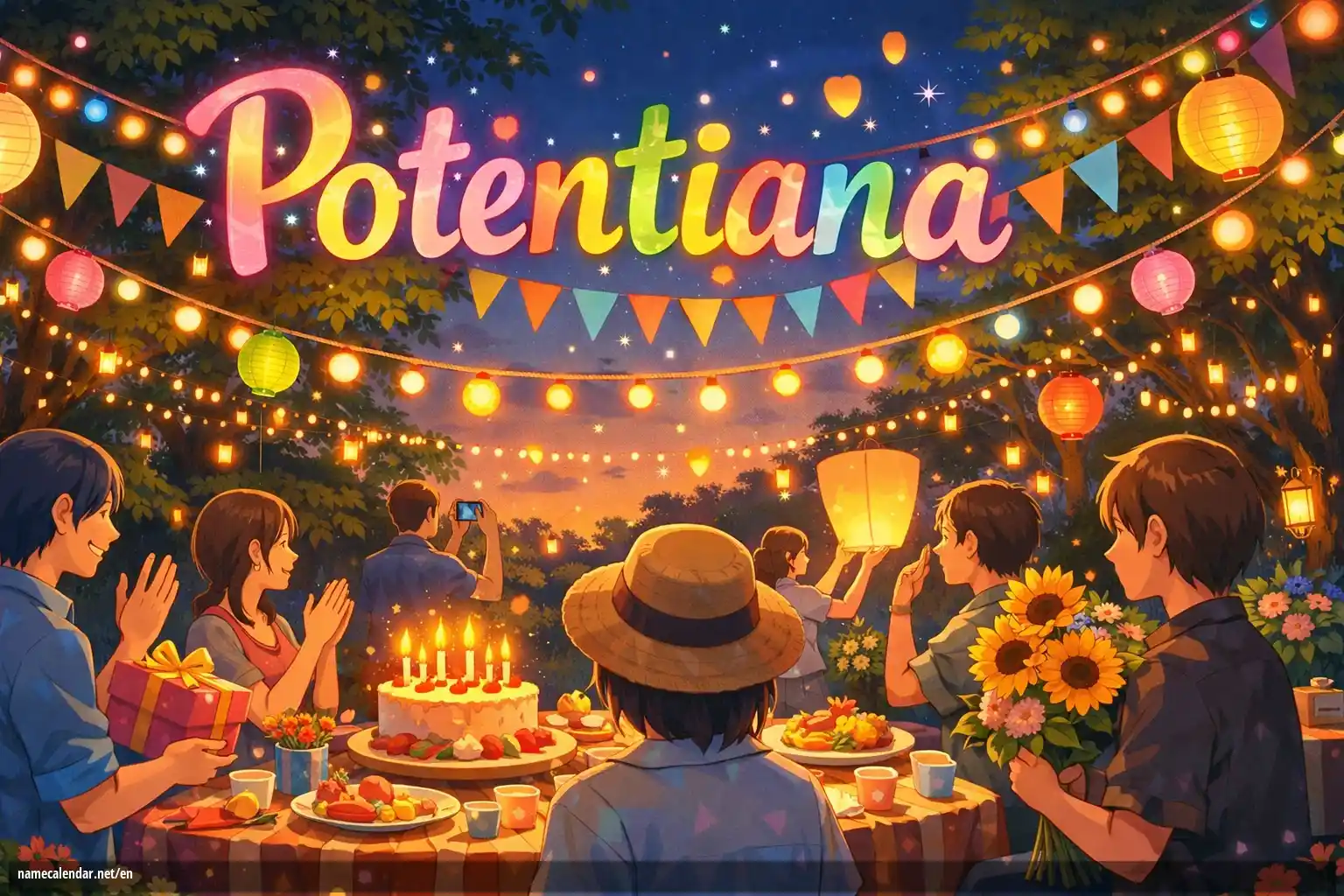 Celebration of name day and name - Potentiana