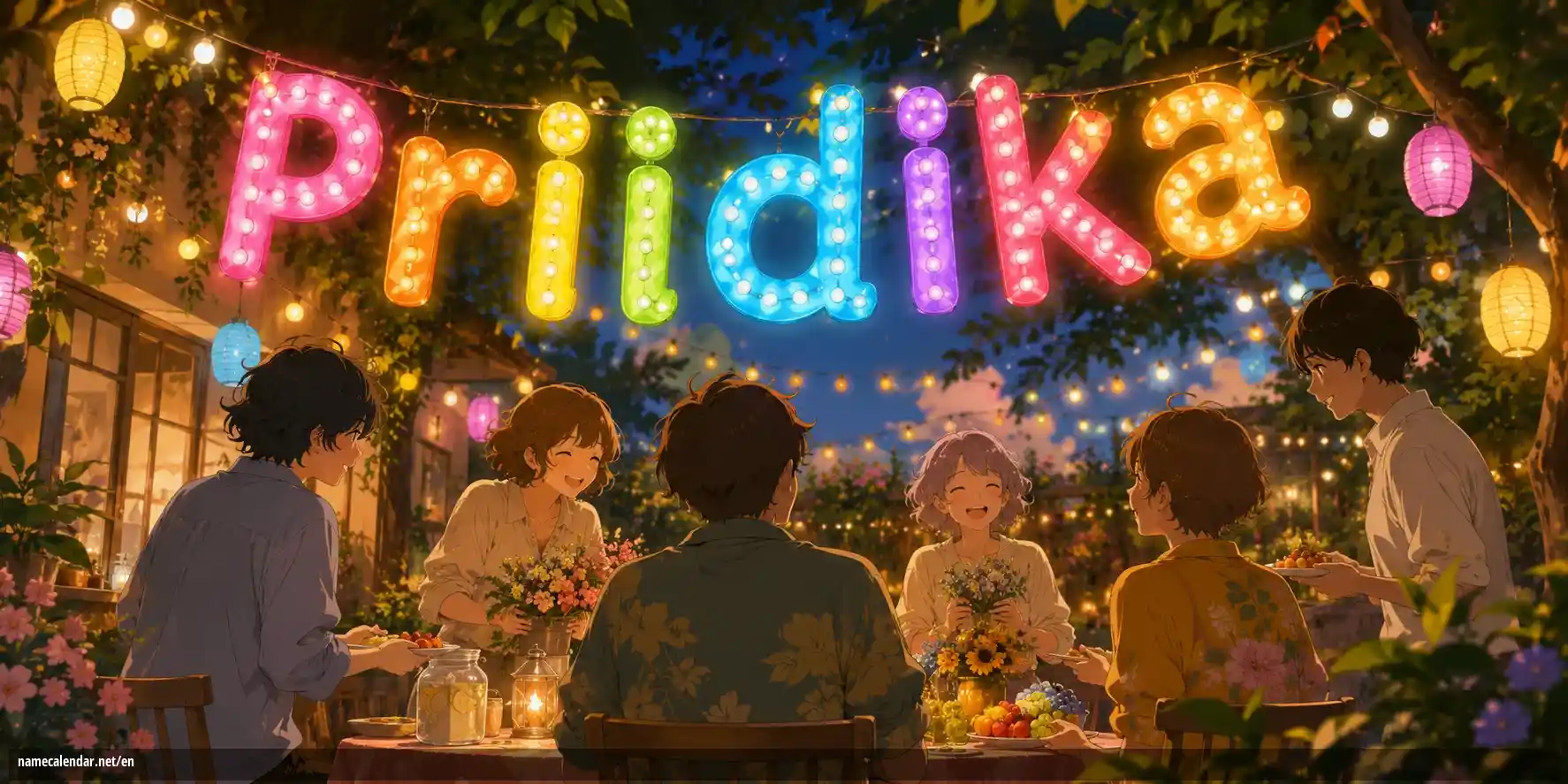 Celebration of name day and name - Priidika