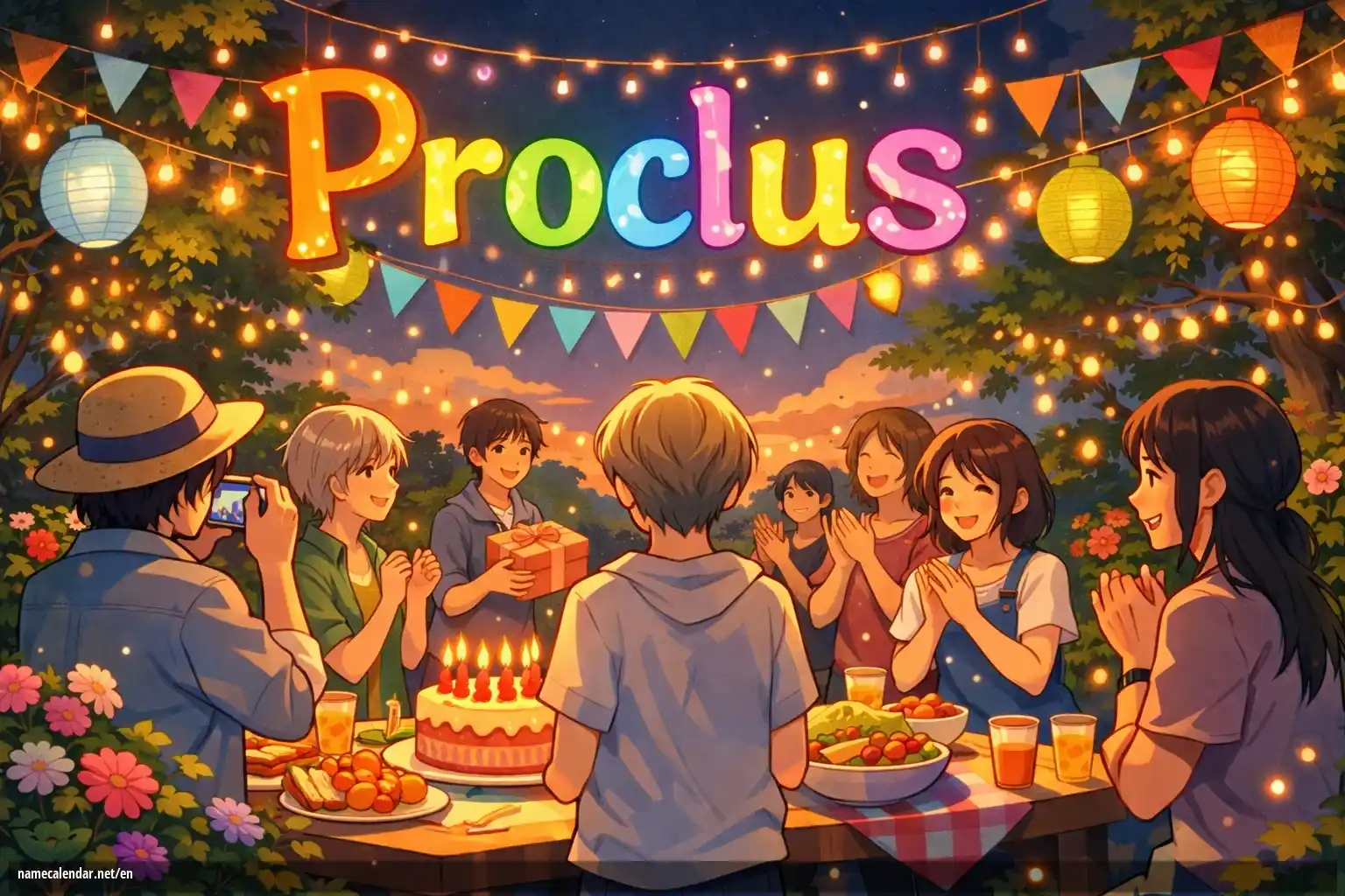 Celebration of name day and name - Proclus