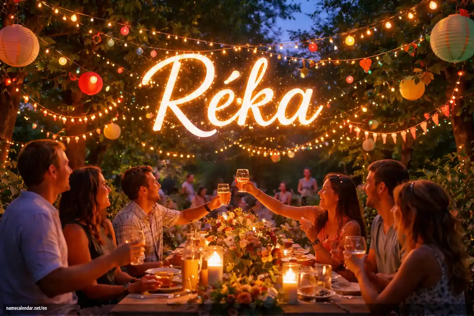 Celebration of name day and name - Réka