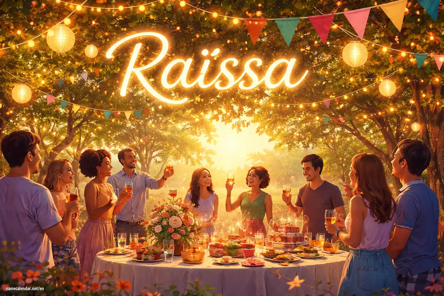 Celebration of name day and name - Raïssa