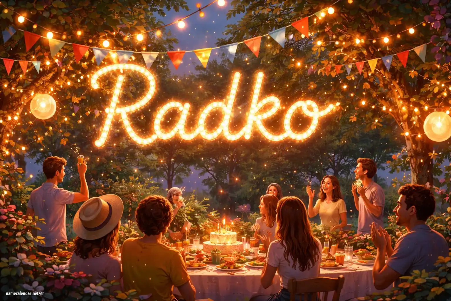 Celebration of name day and name - Radko