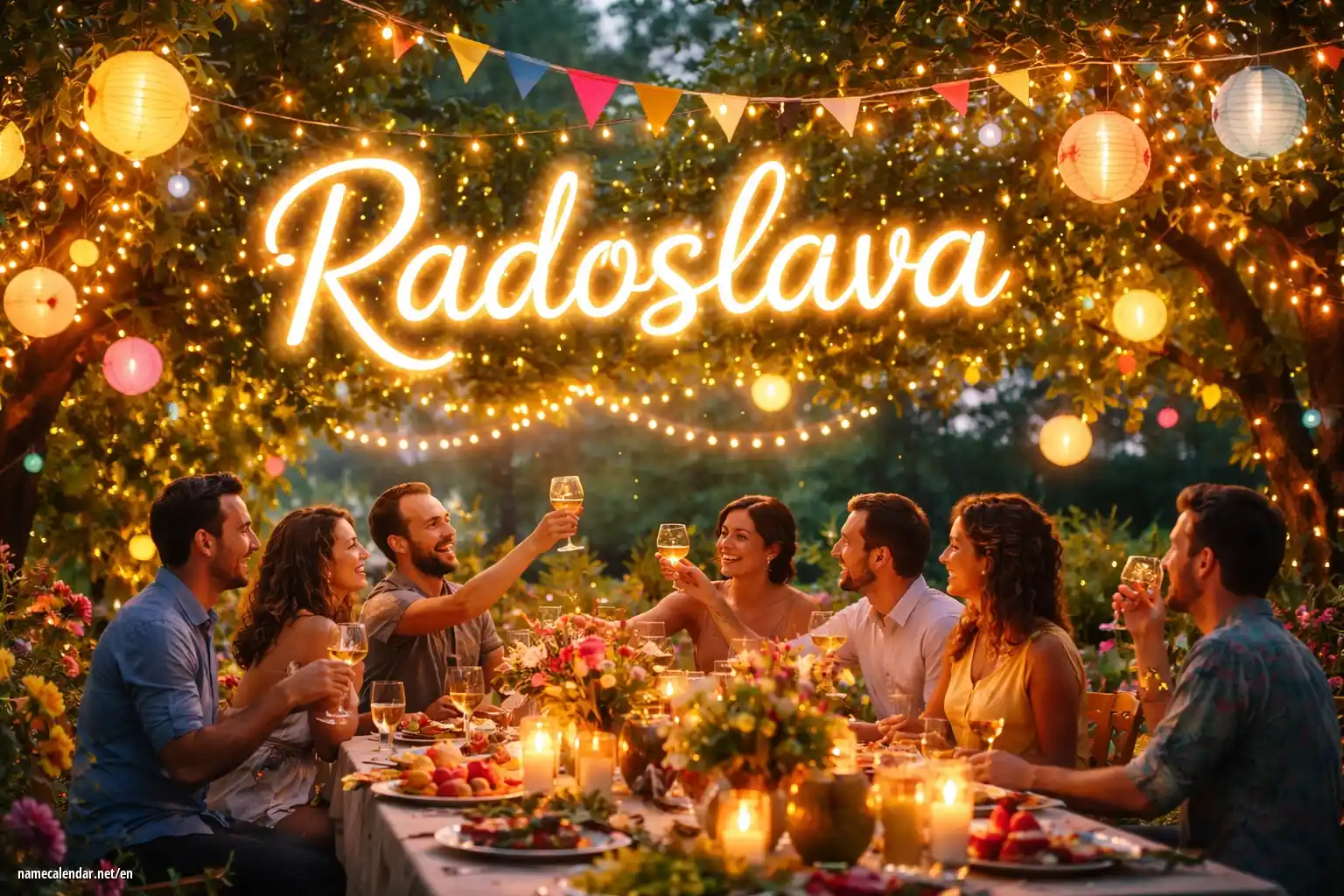 Celebration of name day and name - Radoslava