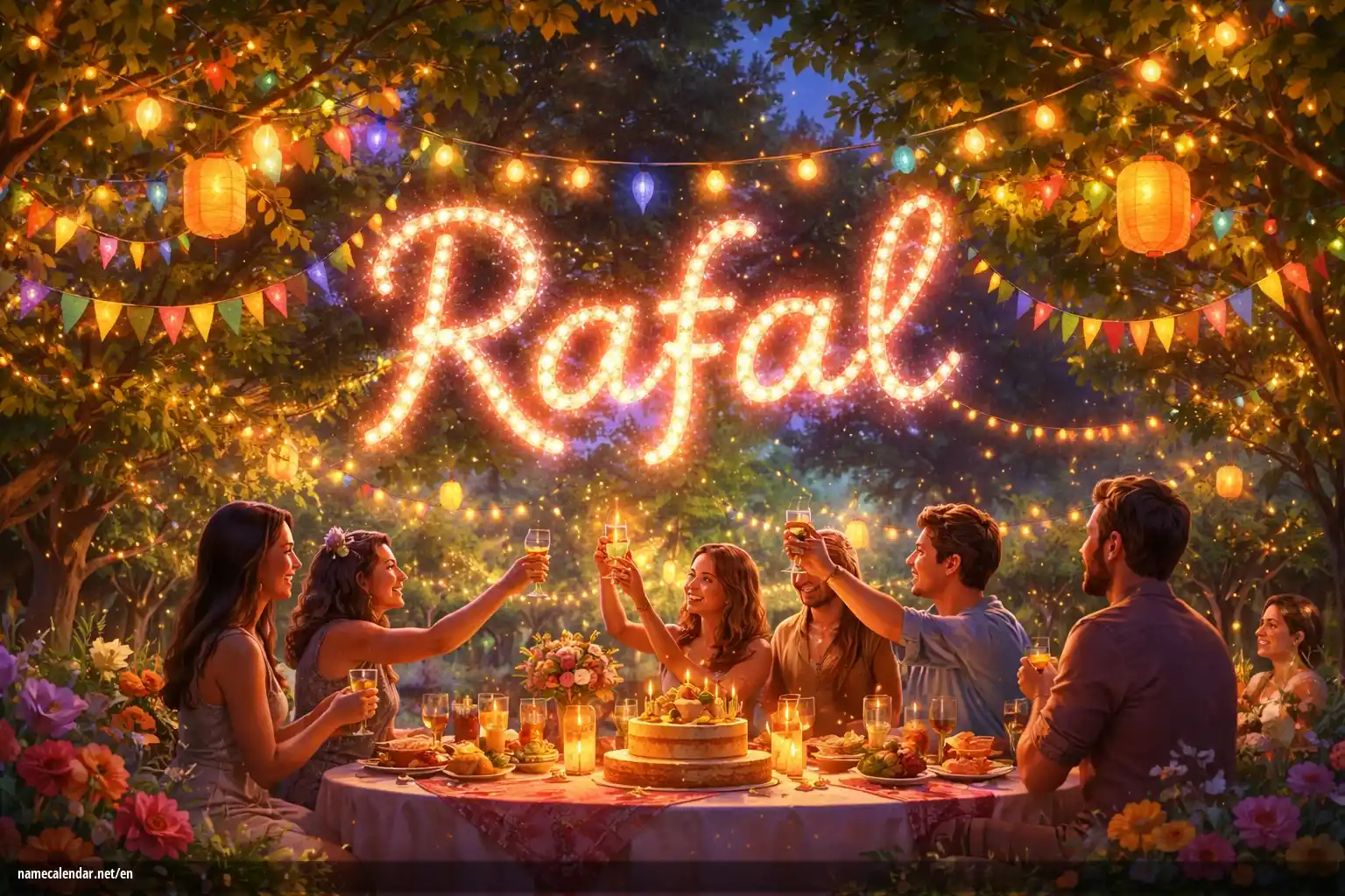 Celebration of name day and name - Rafał