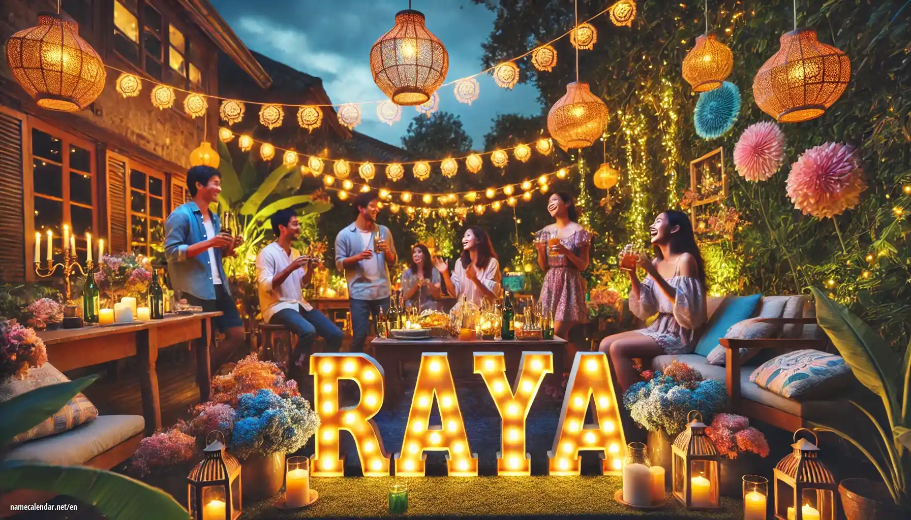 Celebration of name day and name - Raya