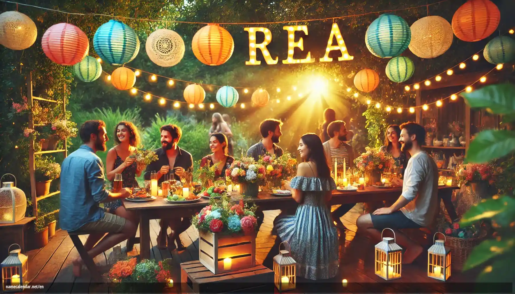 Celebration of name day and name - Rea