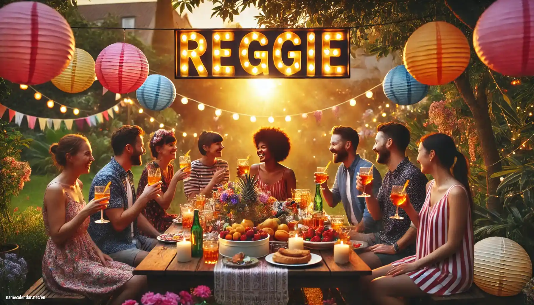 Celebration of name day and name - Reggie