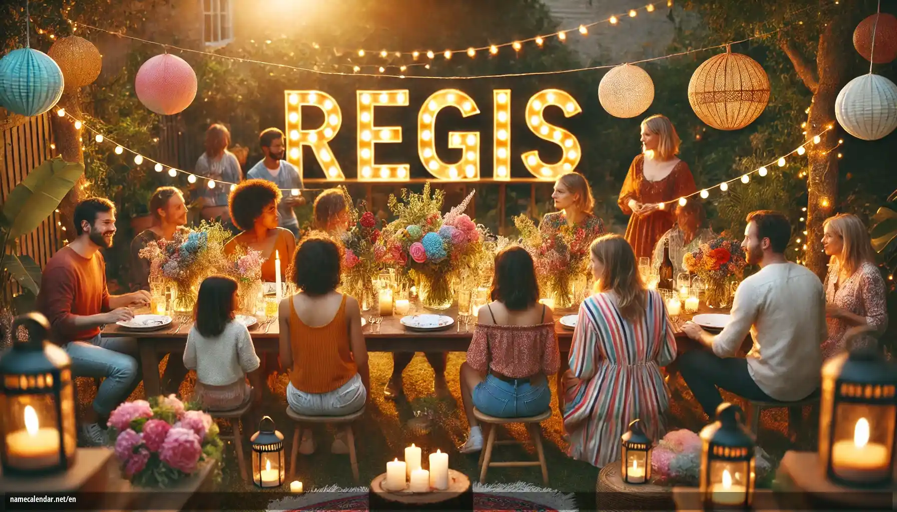 Celebration of name day and name - Regis