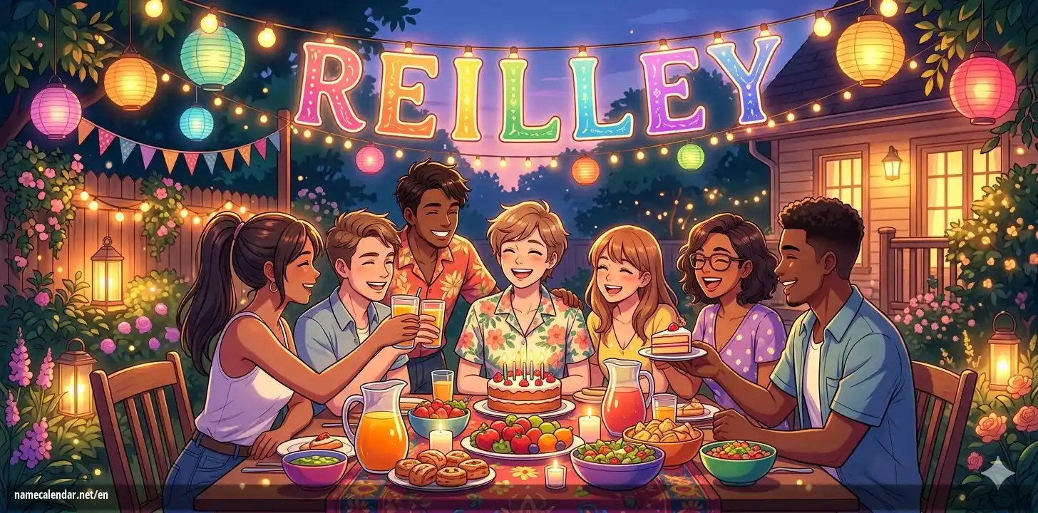 Celebration of name day and name - Reilley