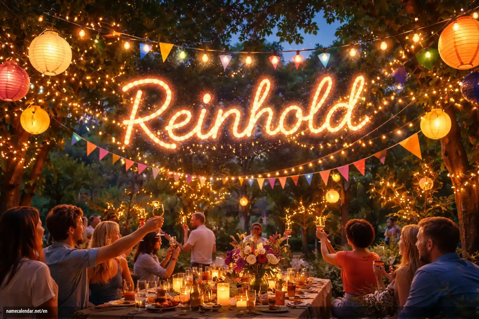 Celebration of name day and name - Reinhold