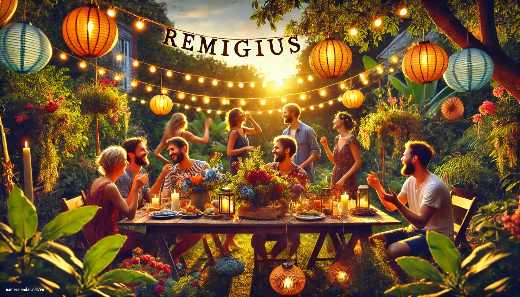 Celebration of name day and name - Remigius