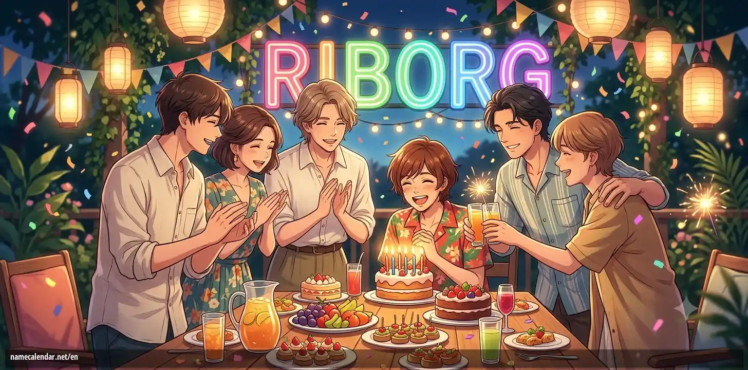 Celebration of name day and name - Riborg
