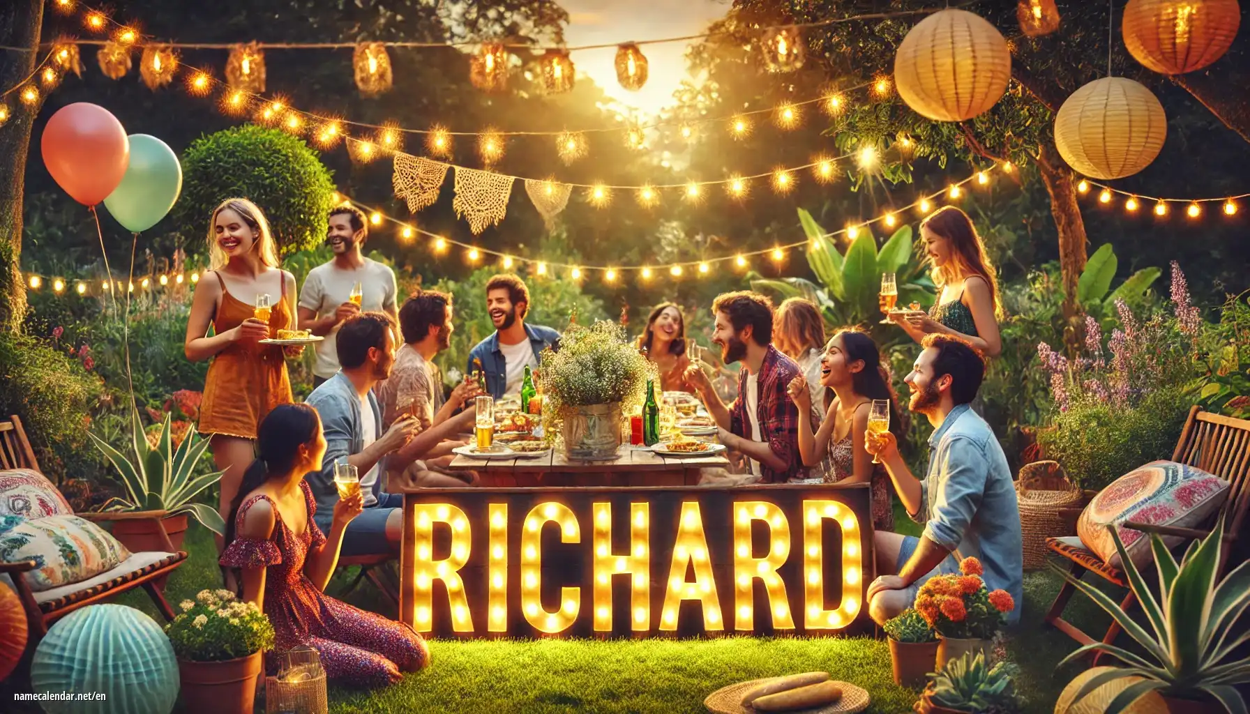 Celebration of name day and name - Richárd