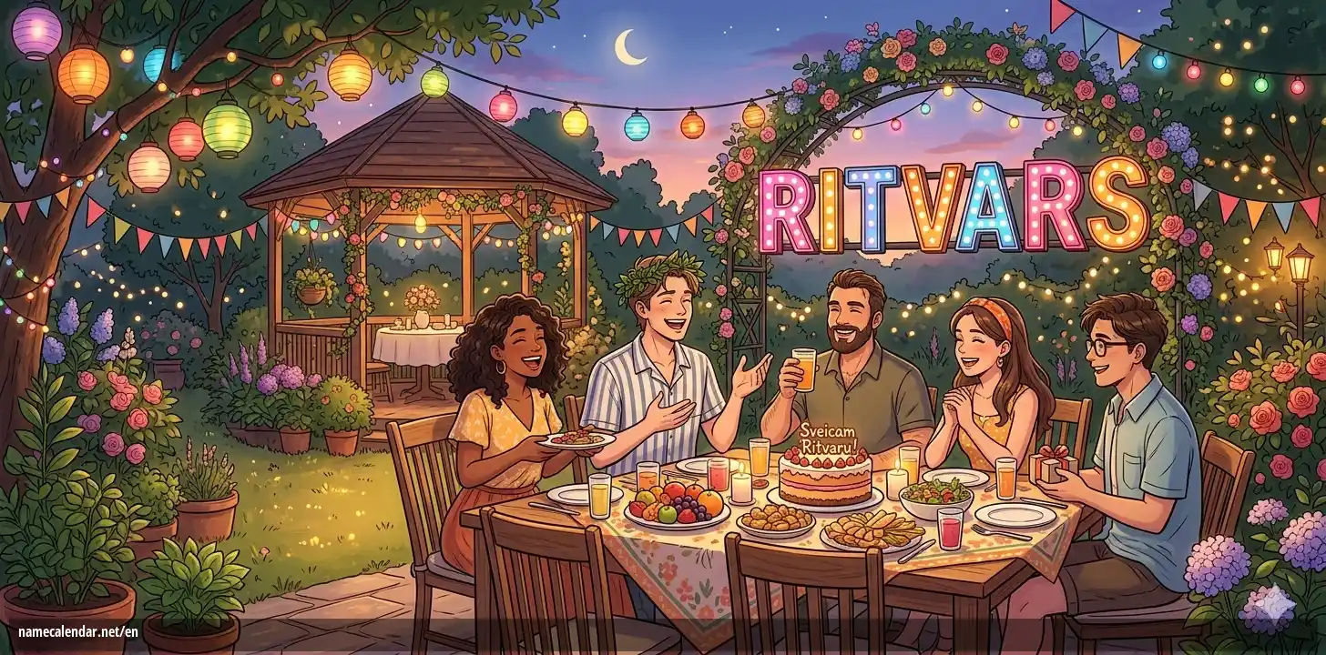 Celebration of name day and name - Ritvars