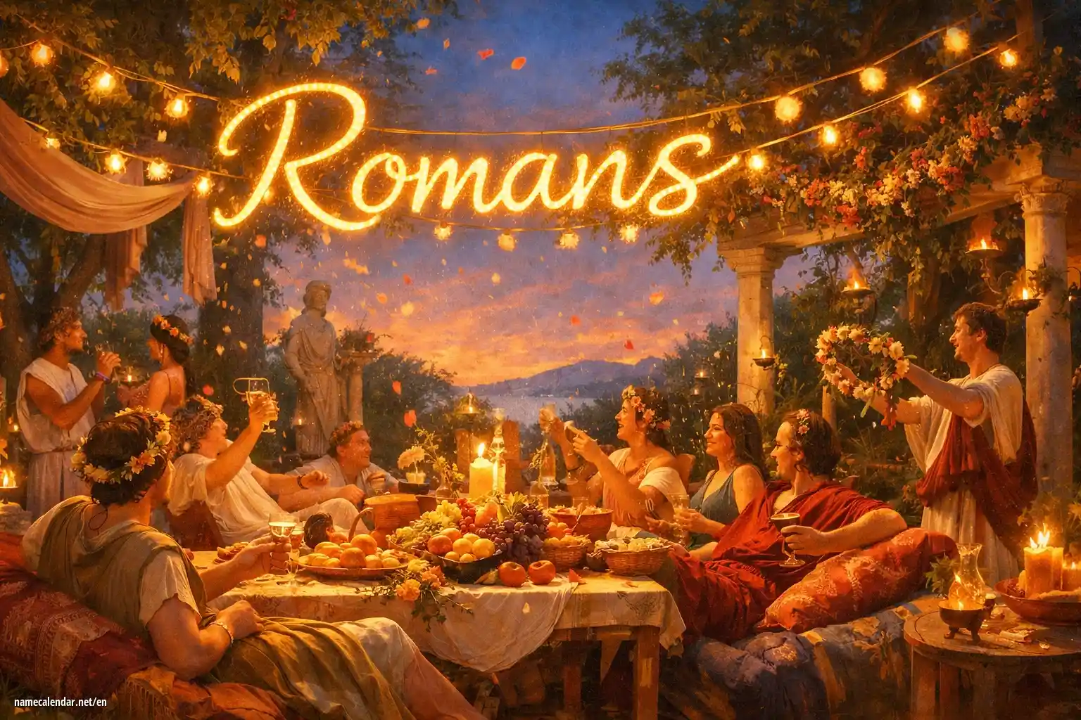 Celebration of name day and name - Romans