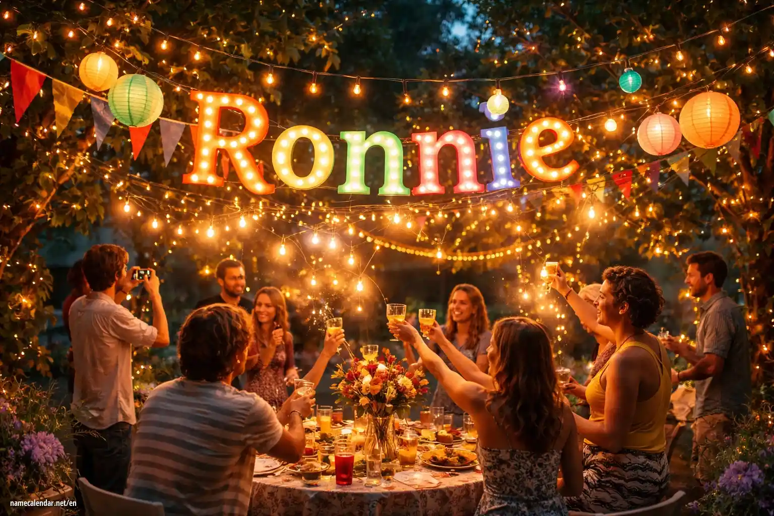 Celebration of name day and name - Ronnie