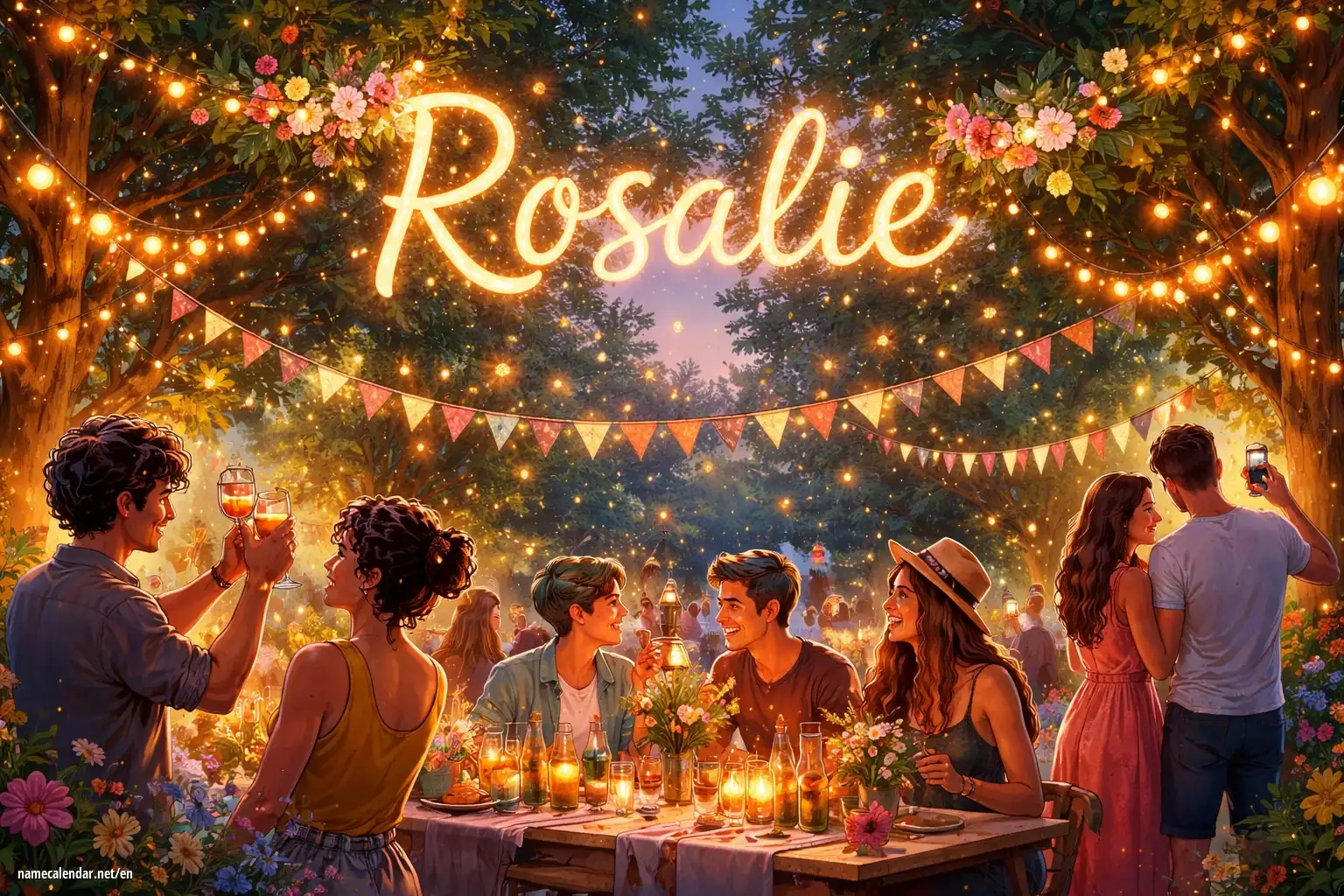 Celebration of name day and name - Rosalie