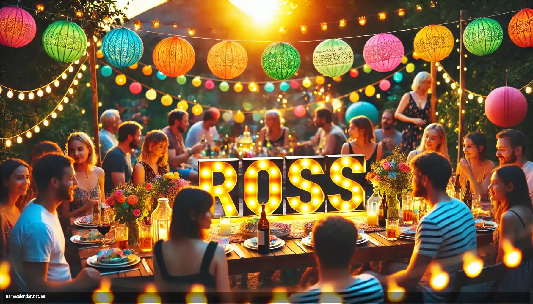 Celebration of name day and name - Ross