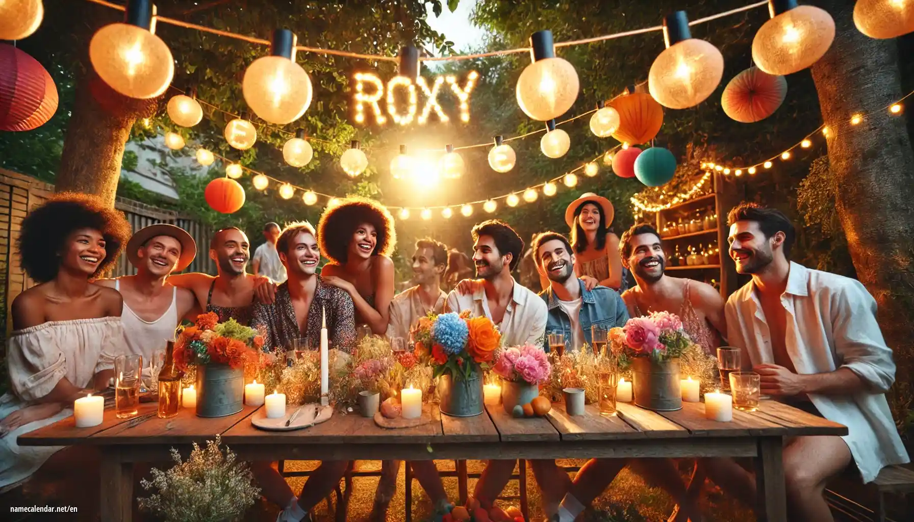 Celebration of name day and name - Roxy