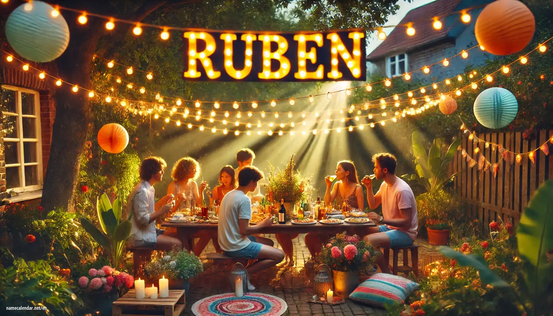 Celebration of name day and name - Ruben