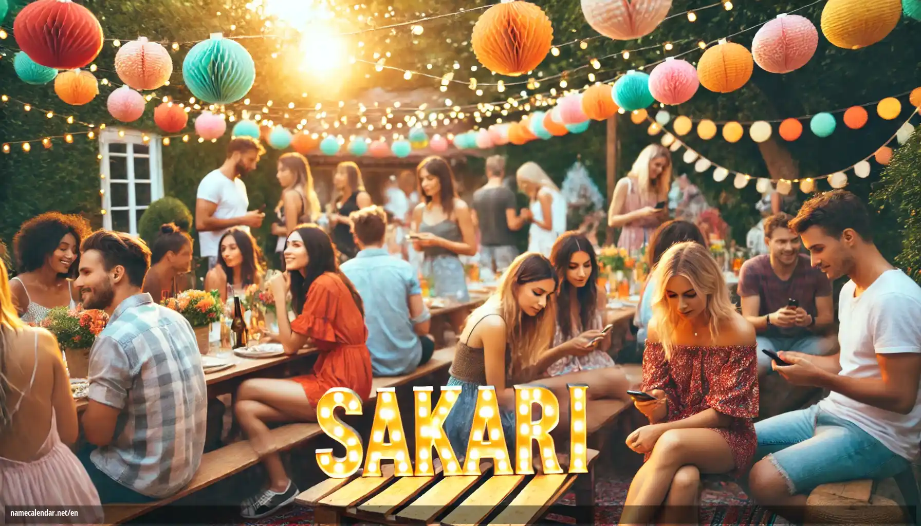 Celebration of name day and name - Sakari