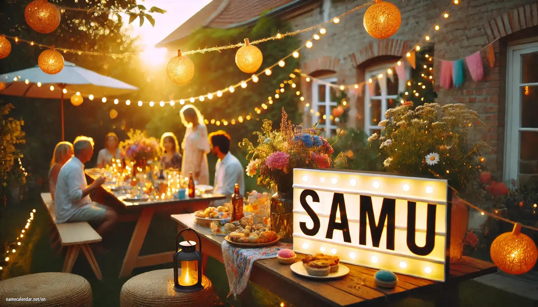 Celebration of name day and name - Samu