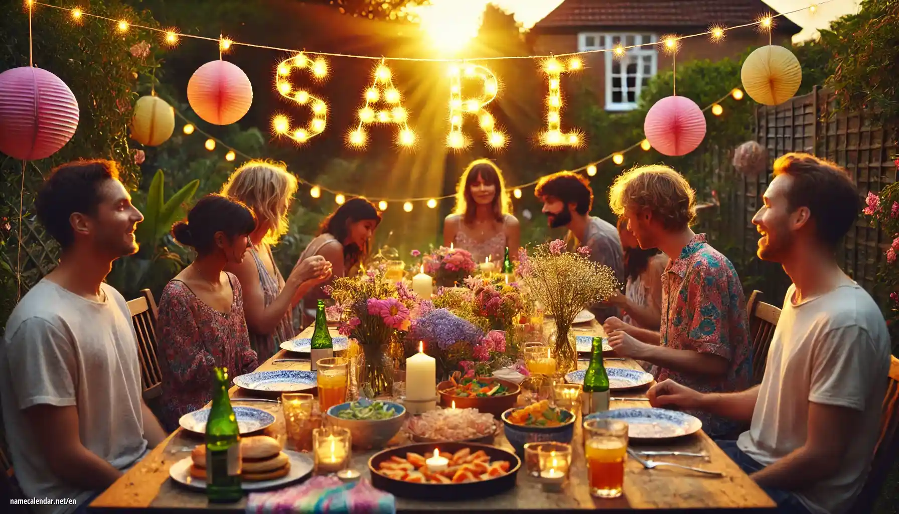 Celebration of name day and name - Sari