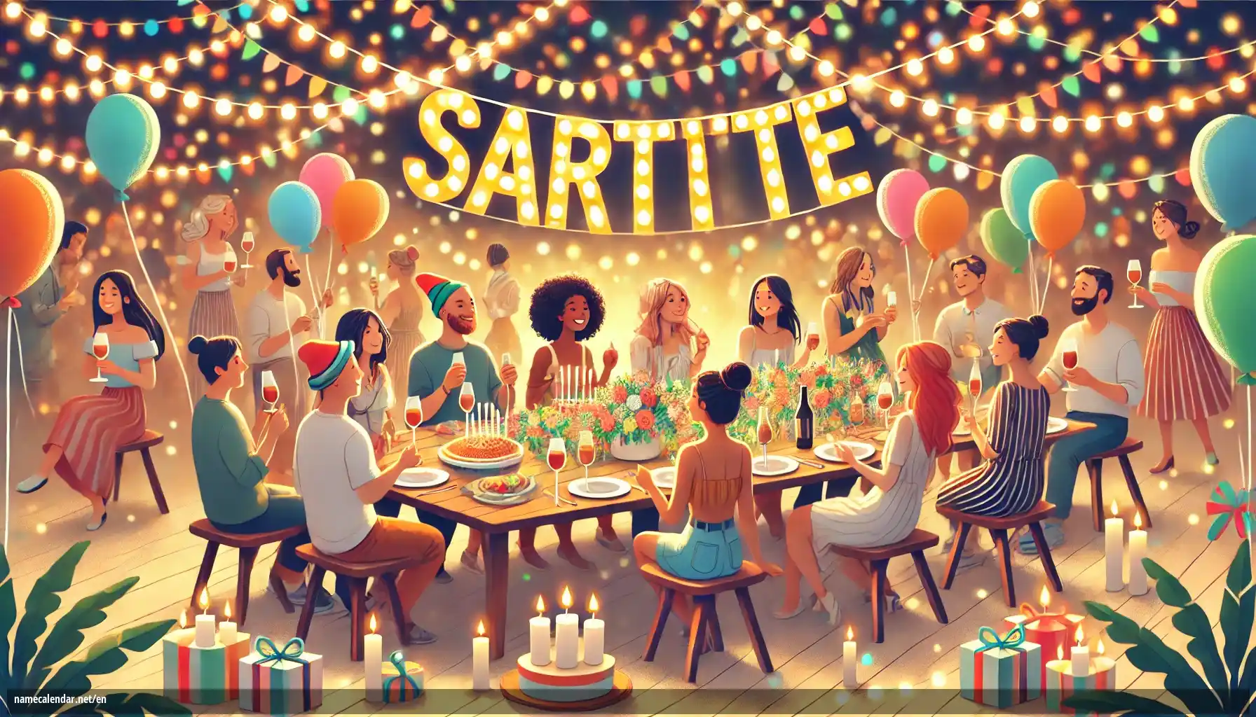 Celebration of name day and name - Sartite