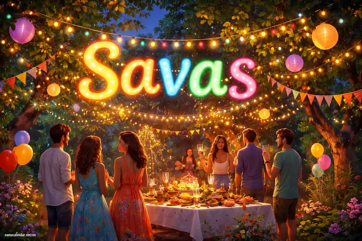 Celebration of name day and name - Savas