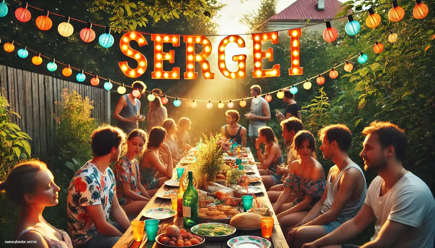 Celebration of name day and name - Sergei