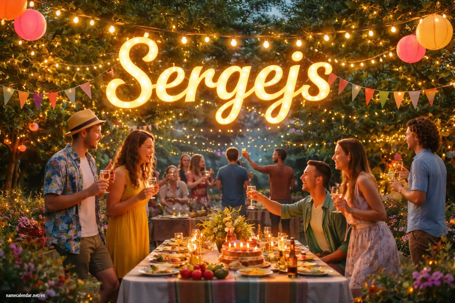 Celebration of name day and name - Sergejs