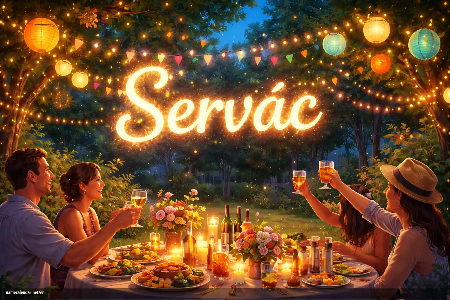 Celebration of name day and name - Servác