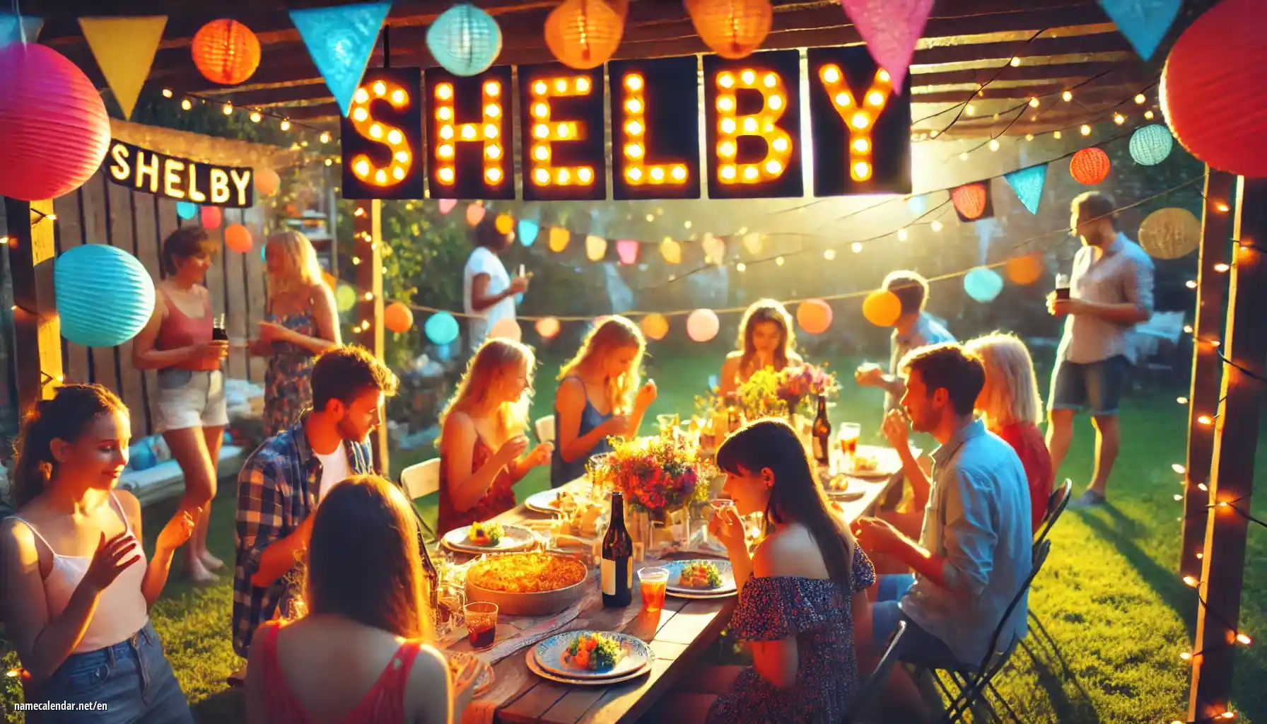 Celebration of name day and name - Shelby