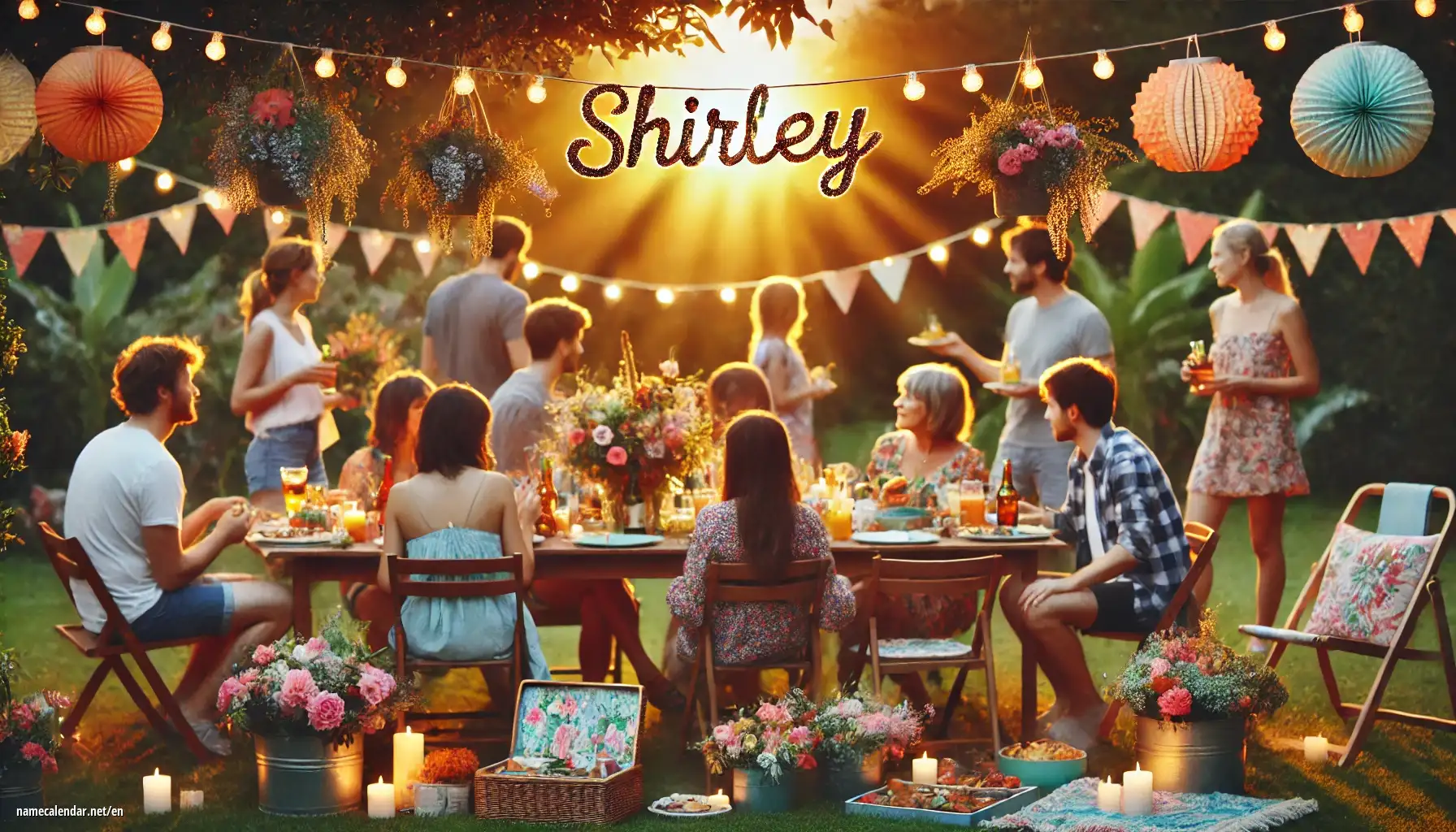 Celebration of name day and name - Shirley
