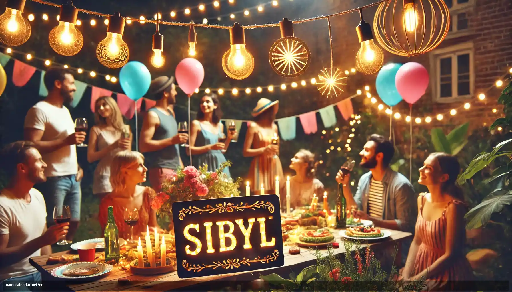 Celebration of name day and name - Sibyl