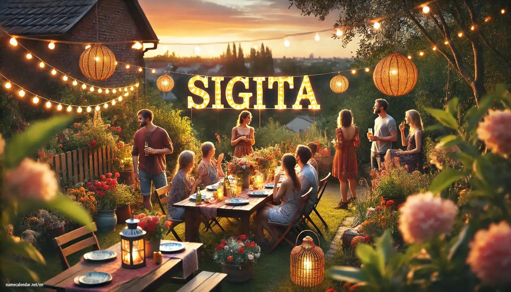 Celebration of name day and name - Sigita